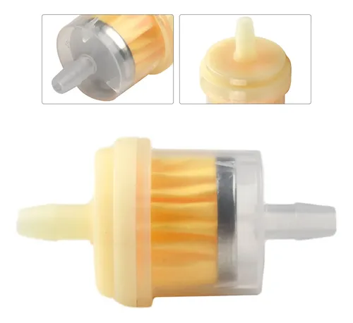 FILTRO DE GASOLINA UNIVERSAL TRANSPARENTE RECTO PARA MOTO